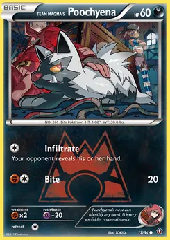 Team Magma's Poochyena #17, Reverse Foil