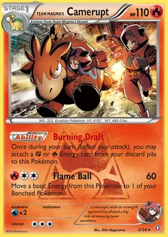 Team Magma's Camerupt #2, Reverse Foil