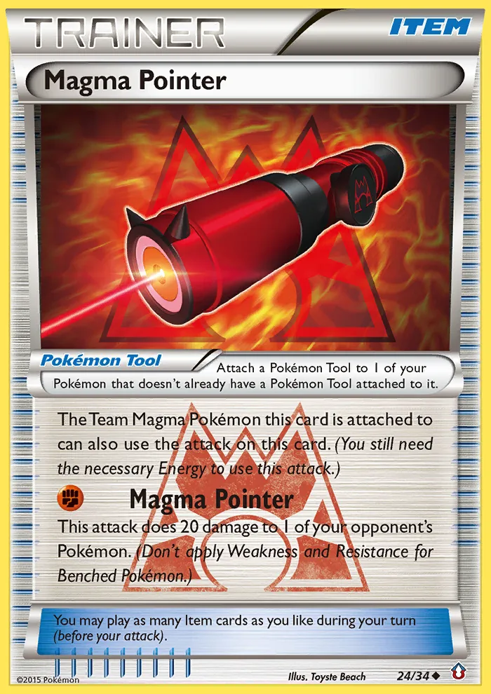 Magma Pointer #24, Double Crisis Reverse Foil