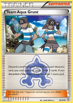 Team Aqua Grunt #26, Reverse Foil