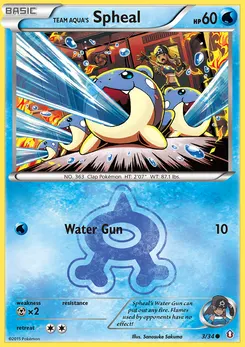 Team Aqua's Spheal #3, Reverse Foil