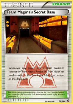 Team Magma's Secret Base #32, Reverse Foil