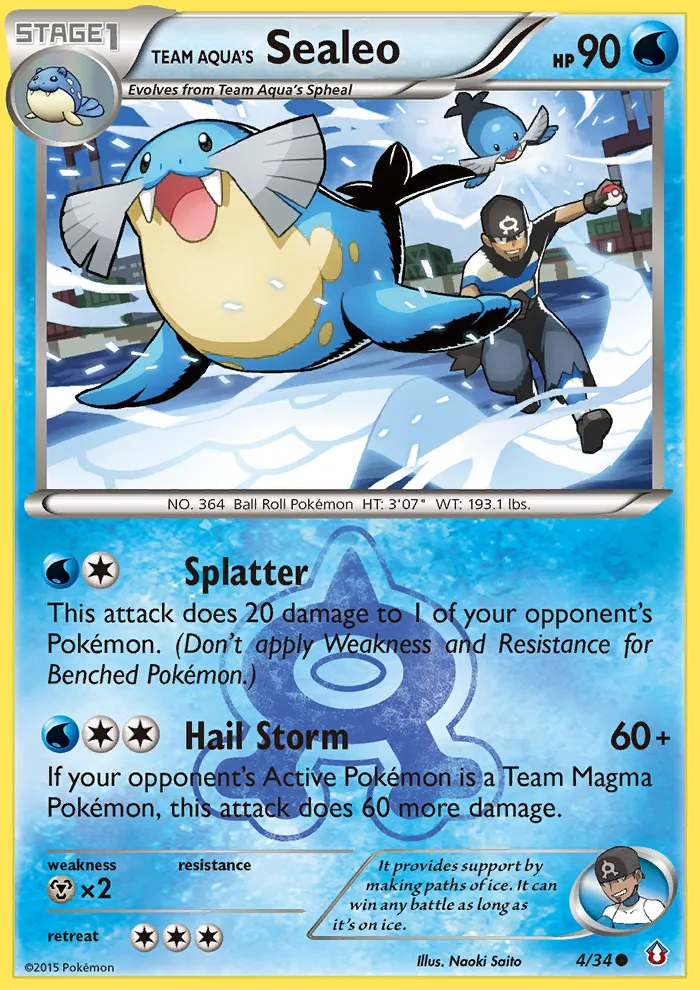 Team Aqua's Sealeo #4, Double Crisis