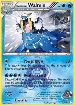 Team Aqua's Walrein #5, Reverse Foil