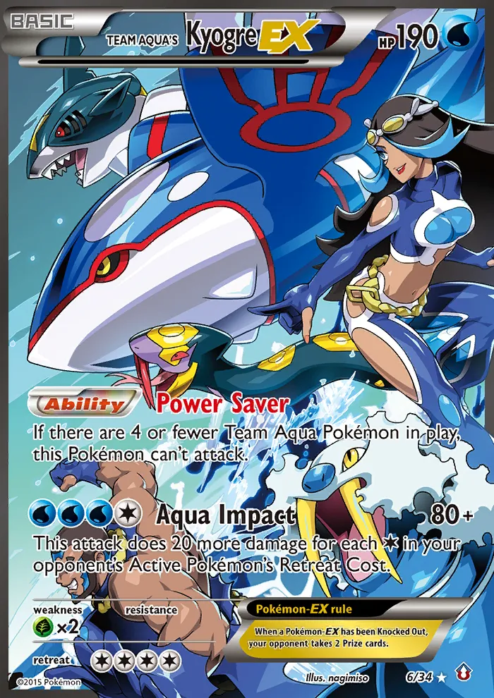 Team Aqua's Kyogre-EX #6, Double Crisis