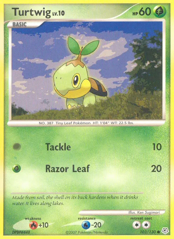 Turtwig #103, Diamond & Pearl Cosmos-New York 2008