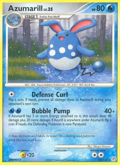 Azumarill #18, Reverse Foil
