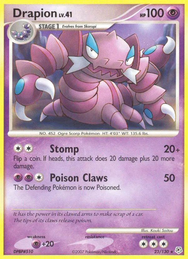 Drapion #23, Diamond & Pearl Reverse Foil