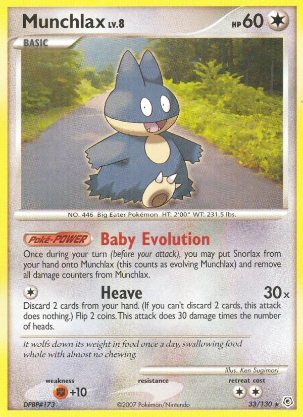 Munchlax #33, Diamond & Pearl