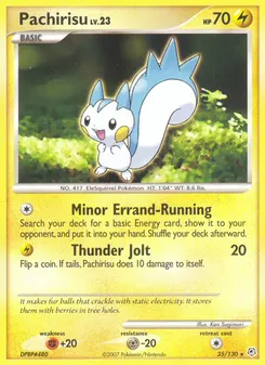 Pachirisu #35, Burger King Collection 2008