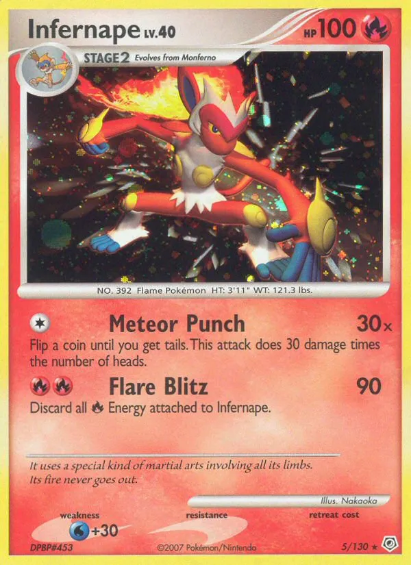 Infernape #5, Diamond & Pearl Reverse Foil