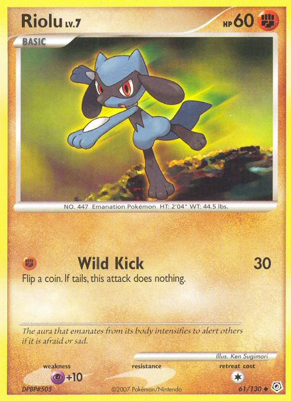 Riolu #61, Diamond & Pearl Pokemon Countdown Calendar