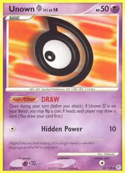 Unown [D] #68, Diamond & Pearl
