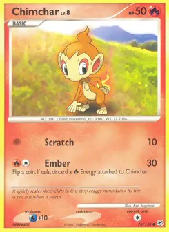 Chimchar #76, Burger King Collection 2008