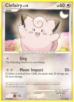 Clefairy #77, Reverse Foil