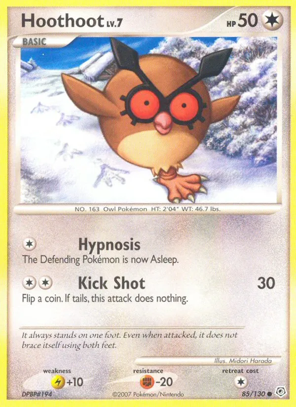 Hoothoot #85, Diamond & Pearl