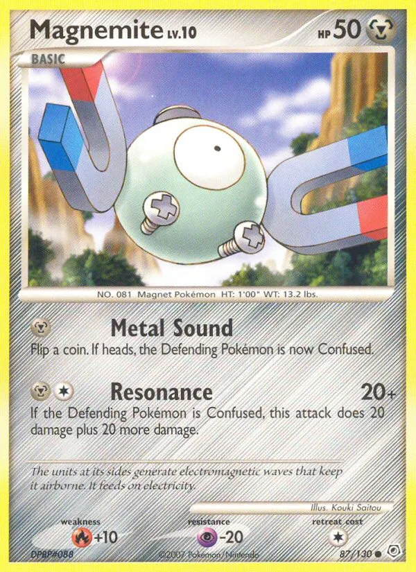 Magnemite #87, Diamond & Pearl Reverse Foil