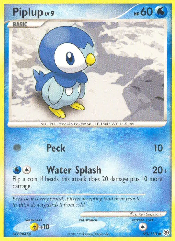 Piplup #93, Diamond & Pearl San Diego 2007