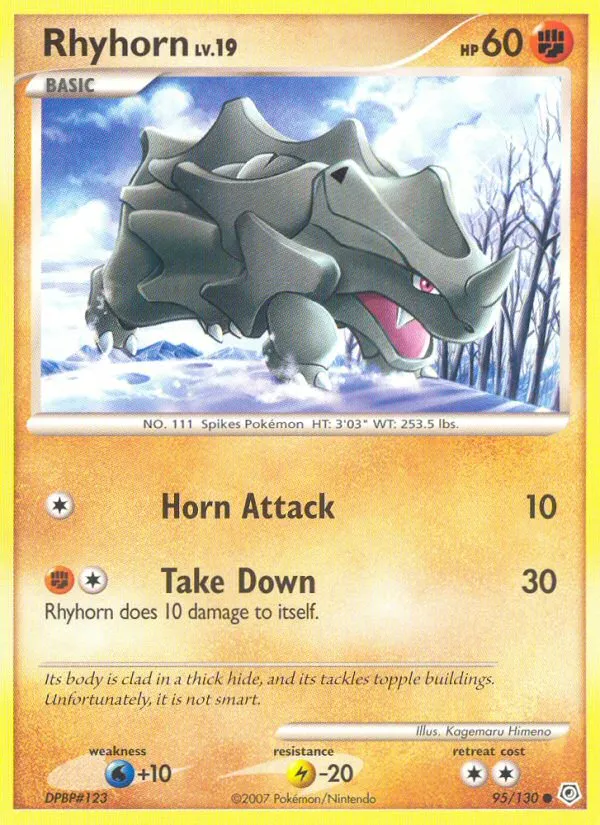 Rhyhorn #95, Diamond & Pearl