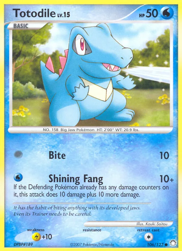 Totodile #106, Mysterious Treasures