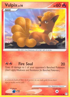 Vulpix #107, Reverse Foil