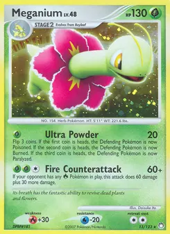Meganium #13, Reverse Foil