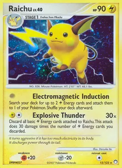 Raichu #15, Incomplete Holo Error