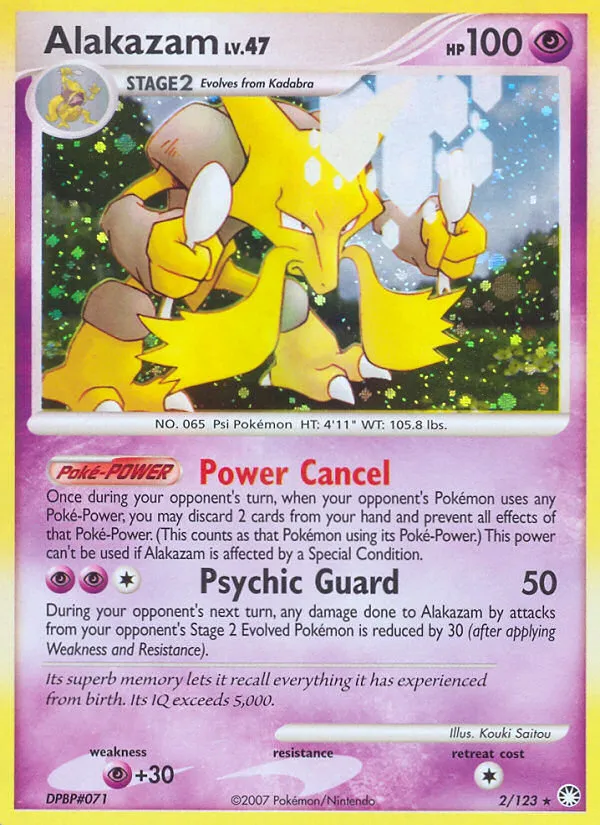 Alakazam #2, Mysterious Treasures Reverse Foil