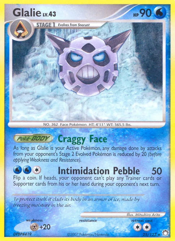Glalie #25, Mysterious Treasures Reverse Foil