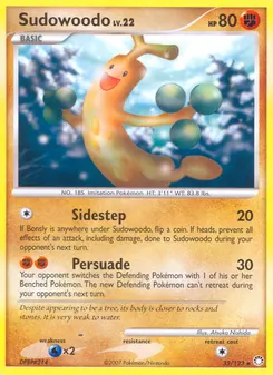 Sudowoodo #35, Reverse Foil
