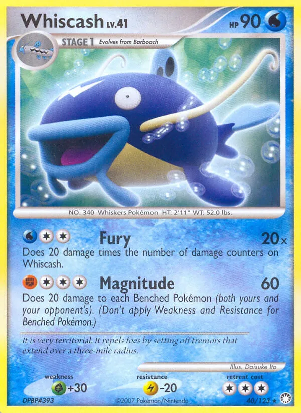 Whiscash #40, Mysterious Treasures Reverse Foil
