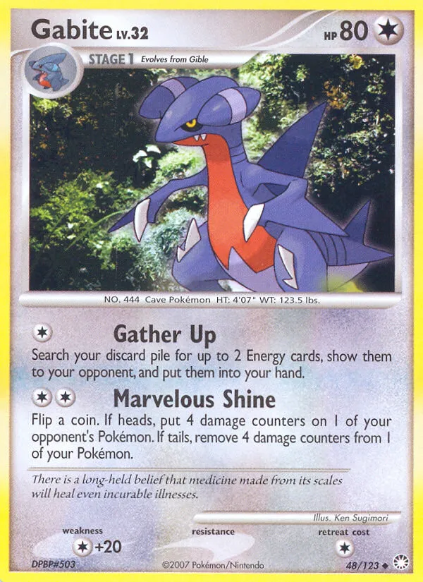Gabite #48, Mysterious Treasures Prerelease