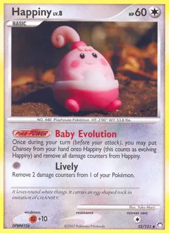 Happiny #52, Burger King Collection 2008