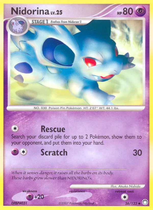 Nidorina #56, Mysterious Treasures Reverse Foil