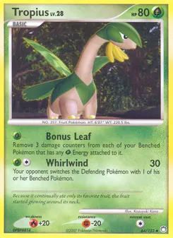 Tropius #64, Reverse Foil