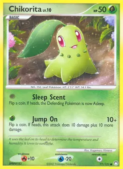 Chikorita #77, Reverse Foil