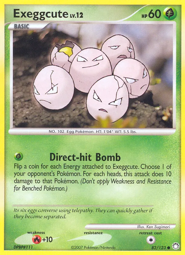 Exeggcute #82, Mysterious Treasures Reverse Foil