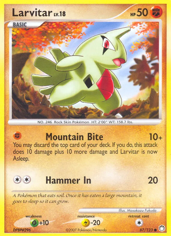 Larvitar #87, Mysterious Treasures
