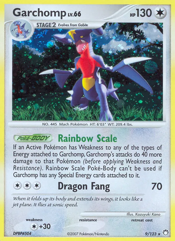 Garchomp #9, Mysterious Treasures Reverse Foil
