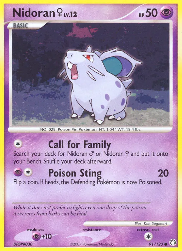 Nidoran ♀ #91, Mysterious Treasures Reverse Foil