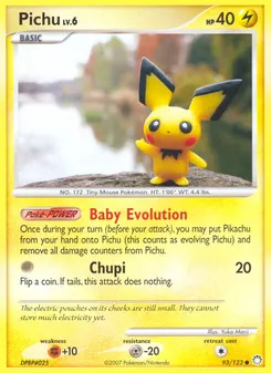 Pichu #93, Reverse Foil