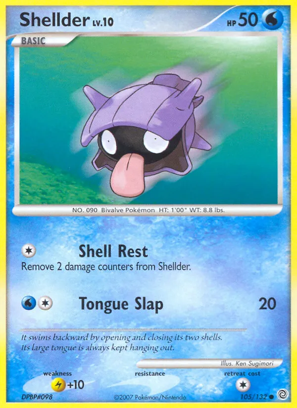 Shellder #105, Secret Wonders Reverse Foil