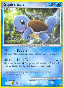 Squirtle #112, Reverse Foil