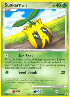 Sunkern #114, Reverse Foil