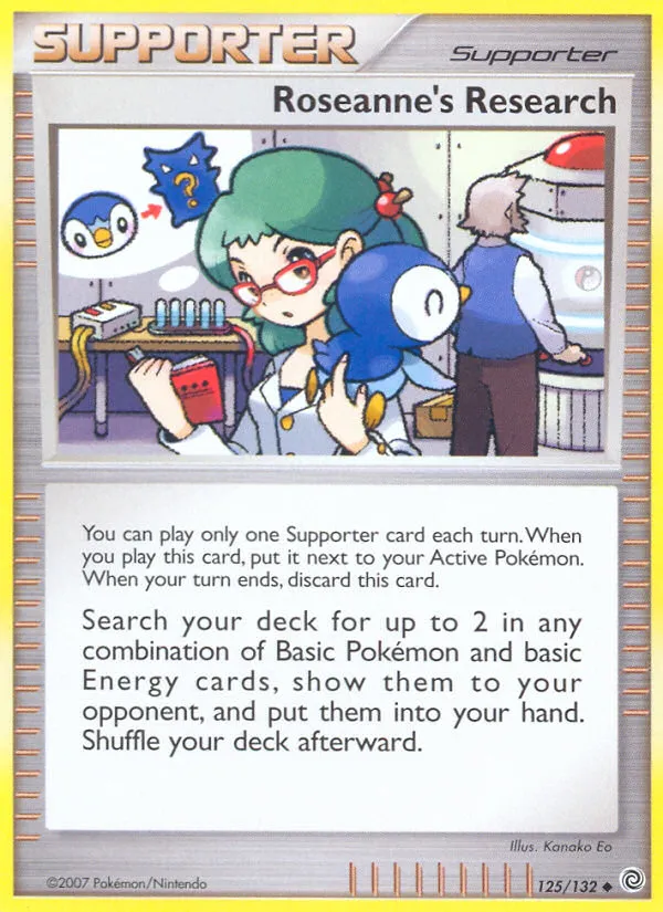 Roseanne's Research #125, Secret Wonders Crosshatch-2009 Pokemon League