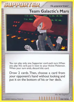 Team Galactic's Mars #126, Reverse Foil