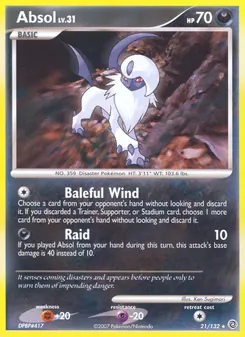 Absol #21, Reverse Foil