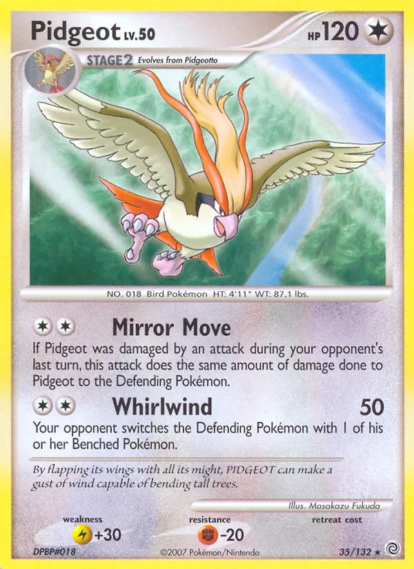 Pidgeot #35, Secret Wonders Reverse Foil