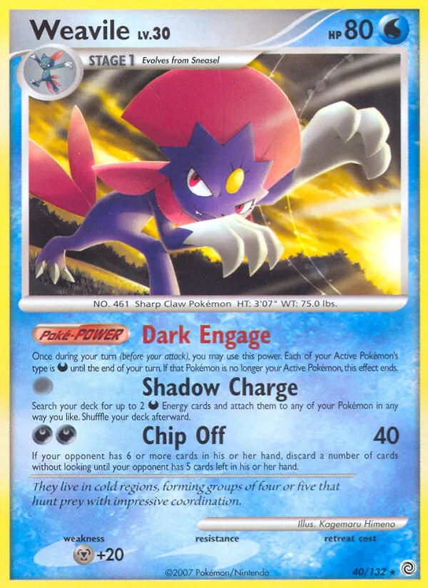 Weavile #40, Secret Wonders
