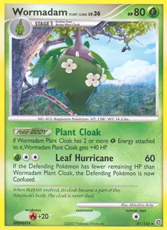 Wormadam Plant Cloak #41, Reverse Foil
